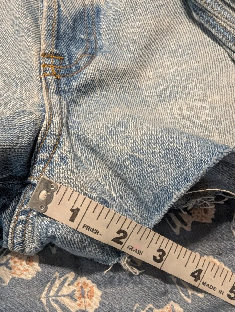 Universal Thread Denim Fringe High-Rise Cutoff Shorts - Light Blue
